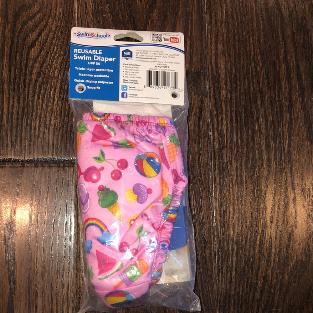 Swim school reusable diaper new in package upf50 - Picture 2 of 4
